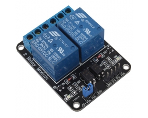 Arduino 2-Channel Relay Shield Module - Black